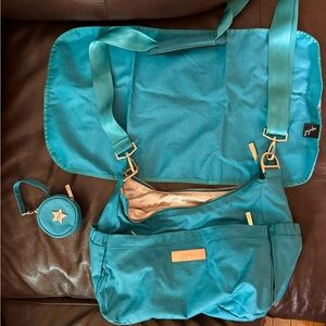 JuJuBe Teal Lagoon Hobobe Bag plus extras